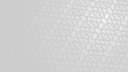 Islamic background in white and grey design. luxury islamic background template for ramadan design