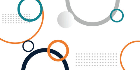 Abstract geometric background circle ring color shape.VICTOR.eps10