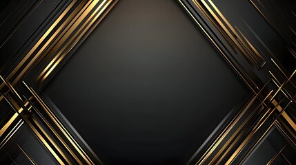 Gold lines on black background.