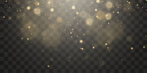 Vector bokeh lights effect isolated on transparent background. Soft blured bokeh and lights png © Leonid