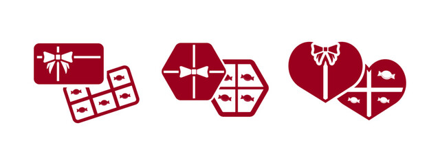 candy box icon vector illustration. candy box in flat style.