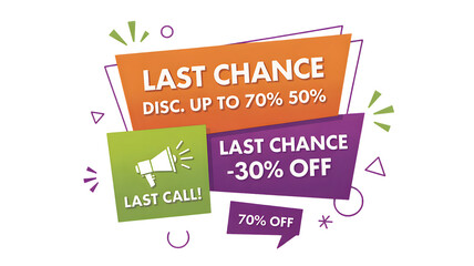 Last chance announcements with discounts are here for you now.