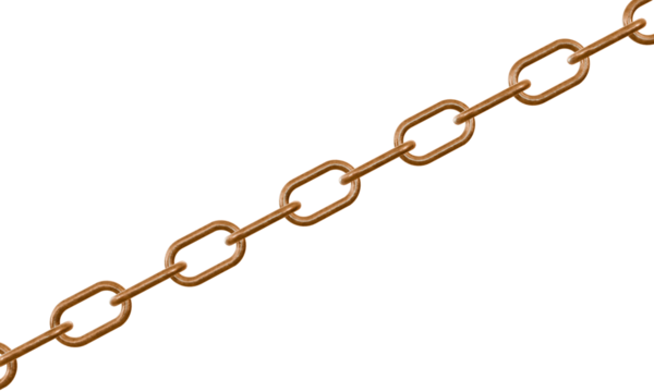 Premium Metal Chain PNG Photo – Industrial Steel Chain Link Detail, High-Quality Realistic Chain Texture for Compositing on Transparent Background