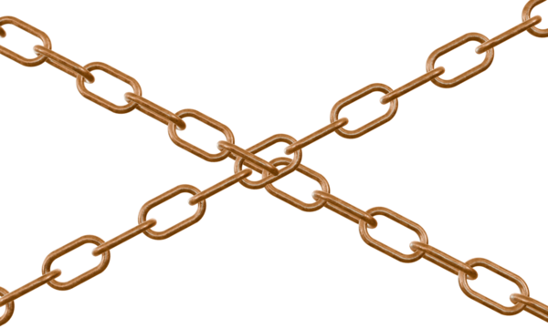 Premium Metal Chain PNG Photo – Industrial Steel Chain Link Detail, High-Quality Realistic Chain Texture for Compositing on Transparent Background