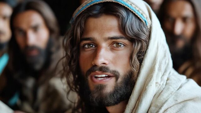 A person wearing a crown, suitable for royalty or regal themes