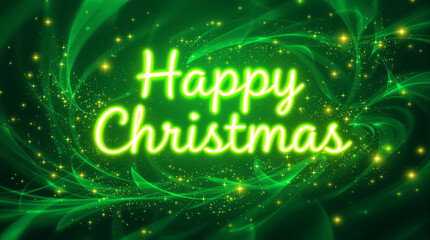 Happy Christmas Emerald Light Vortex