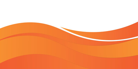 Abstract orange banner background. Graphic design banner pattern background template with dynamic curve shapes