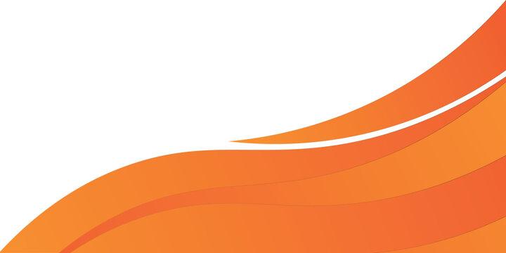 Abstract orange banner background. Graphic design banner pattern background template with dynamic curve shapes