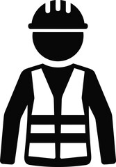 silhouette, job, design, workwear, worker, builder, clothing, isolated, vector, hard, helmet, clean, occupation, keywords:, background, industrial, protective, symbol, icon, industry, illustration