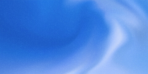 Blue sky gradient mesh gradation seamless bg with noise texture. Abstract cloudy vector illustration. Blurred ombre watercolour background with grain pattern