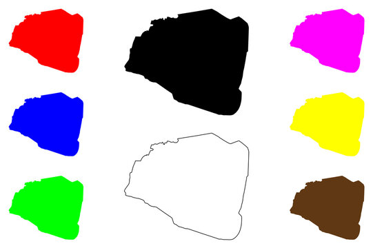 Chaman city (Islamic Republic of Pakistan) map vector illustration, scribble sketch Chaman map