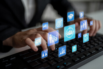 Concept of target group strategy optimizes digital marketing. This approach focuses on specific target group demographics, enhancing campaigns for effective reach and engagement. Entice