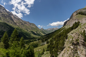 Fototapeta premium Alpine landscape in the Massif des Cerces in Hautes Alpes, France