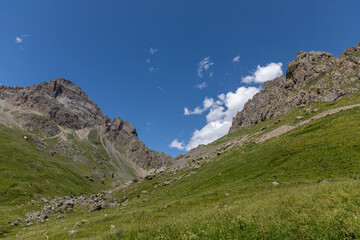 Fototapeta premium Alpine landscape in the Massif des Cerces in Hautes Alpes, France