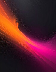 Matte Dark Pop Neon Orange Pink Gradient Abstract Background – Minimal Modern Wallpaper Texture