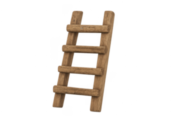 Wooden ladder representing growth, progress and development