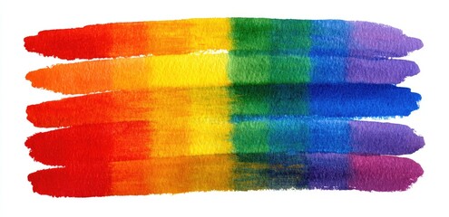 Watercolor streaks of rainbow colors spanning across the frame
