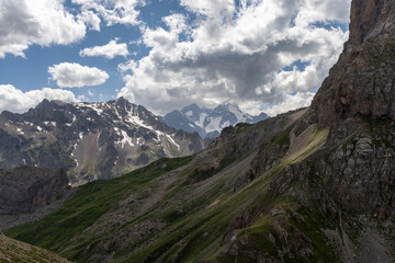 Mountain view in the Massif des Cerces, Hautes Alpes, France