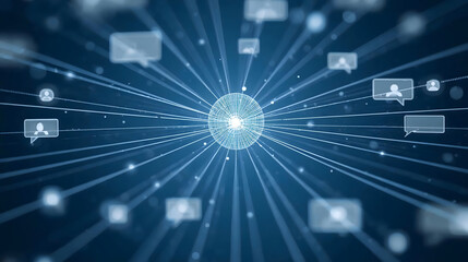 A centralized digital hub for advanced communication and social networking connections