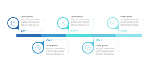 Naklejka premium A clear visual summary of major achievements and defining moments. This timeline showcases progress, growth, and the journey behind each milestone.
