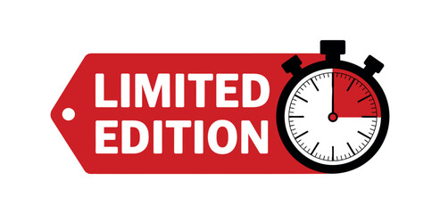 Limited edition offer with a stopwatch, representing time-sensitive deals.