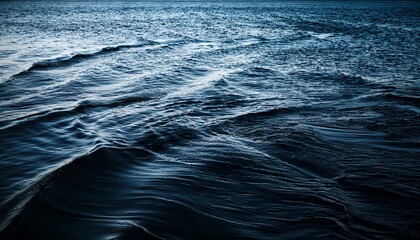 dark still ocean water background ripple water scape closeup abstract nature tranquility concept photo