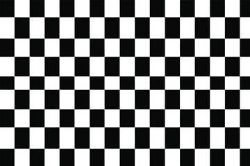 Fototapeta premium Black and white checkerboard pattern with small x marks