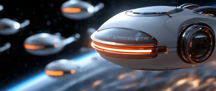 Concept of futuristic battle between transformer robots using advanced future weapons, dynamic science fiction scene, copy space