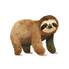 Cute Sloth Illustration Adorable HandPainted Animal Art.