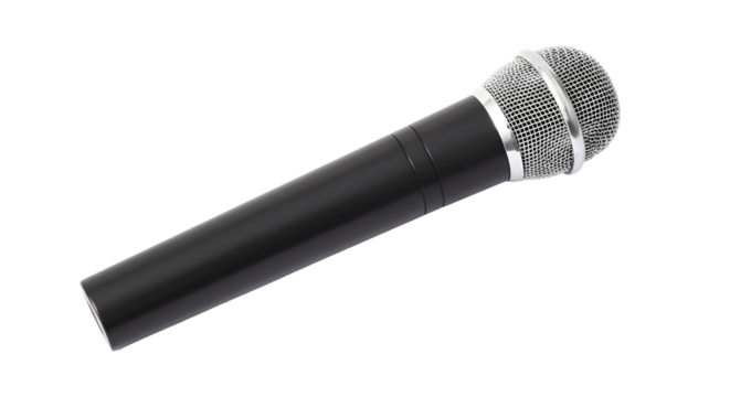 Buy professional microphone for studio recording and karaoke on transparent background