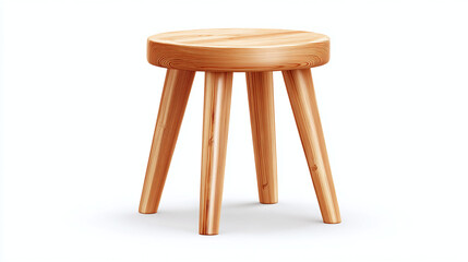 A simple, stylish wooden stool, perfect for any home or office space. Its minimalist design and natural finish make it a versatile piece of furniture