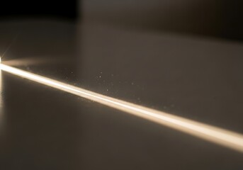 Illuminating mystery, a subtle light display on reflective surface