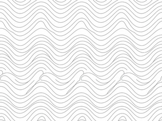 A repeating pattern of wavy lines creates a minimalist graphic background design.