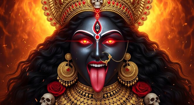Kali maa goddess hinduism divine mother hindu mythology shakti hindu deity hindu god india