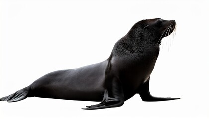 Sea Lion Silhouette Sea Lion Isolated On White Background
