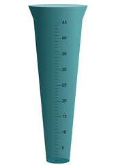 dessin en relief d'un pluviom&egrave;tre en plastique