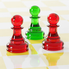 Candy Land Chess Pieces