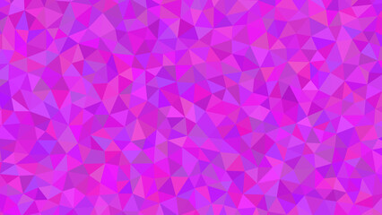 Vibrant abstract background composed of many small pink and purple triangles