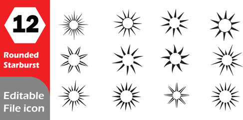 Modern icon set with diverse color options and essential graphics