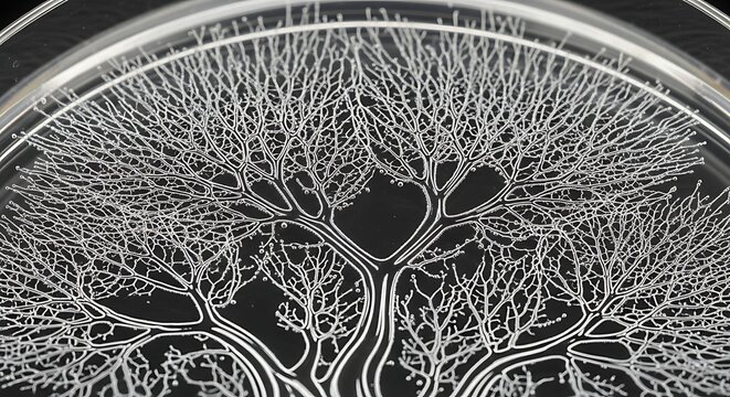 Lichtenberg Figure Electrical Discharge Pattern in Transparent Acrylic