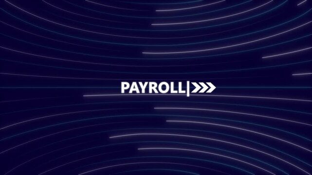 Animated payroll process illustration featuring, and business insights from large data sets ,network , business ,technology concept animation technology. 4k animated.