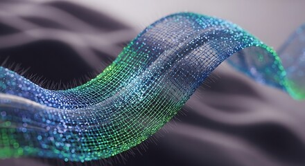 Colorful wave with mesh pattern for artistic background