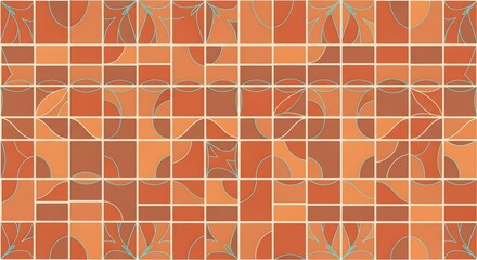 Seamless modern moroccan pattern creating geometric shapes