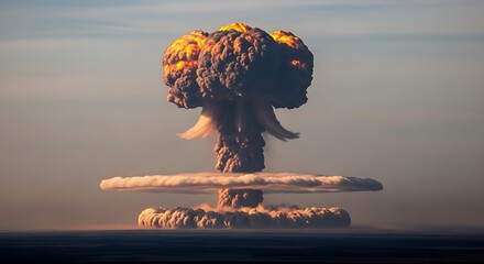 Nuclear Explosion Mushroom Cloud