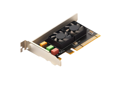 Capture card isolated on suitable background