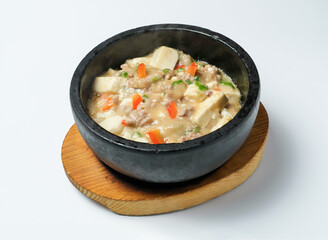 Savor the authentic taste of Mapo Tofu, a spicy and flavorful dish perfect for a comforting meal. A culinary delight for restaurants and food enthusiasts.