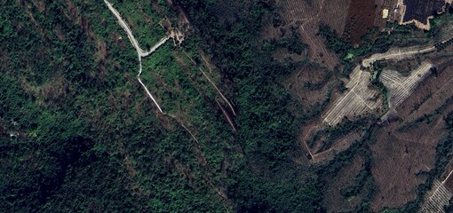 Majestic Three Whale Rock Hin Sam Wan in Thailand Aerial View