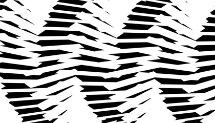 Fototapeta premium Black and white abstract geometric pattern for sporty and modern background. Fully editable vector element. Vector Format Illustration 