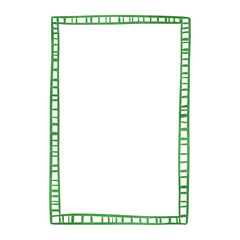 Green Doodle Frame for design and print