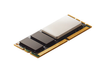 Memory module isolated on suitable background 